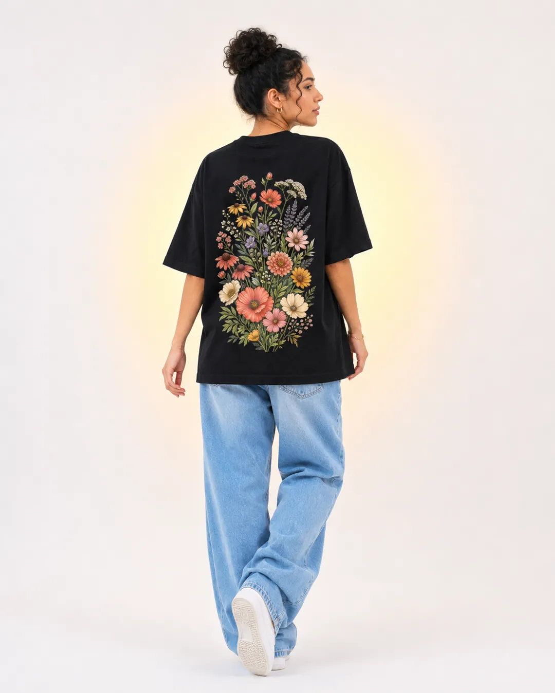 T-shirt Oversize « Bouquet Floral » - vue secondaire